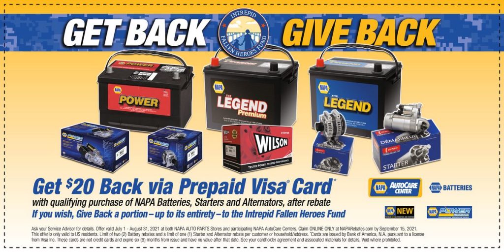 Give Back with NAPA Batteries