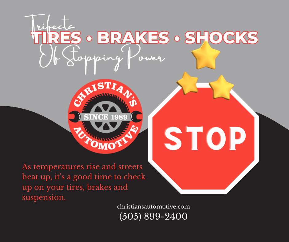Trifecta of Stopping Power - Tires, Brakes, Shocks and Struts