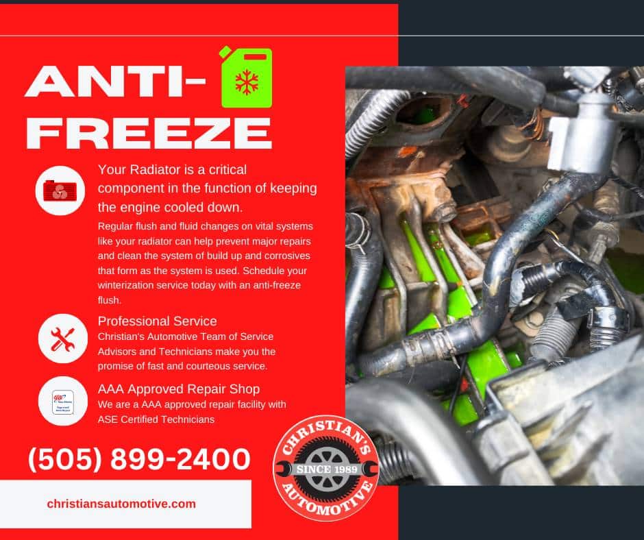 Anti-freeze flush