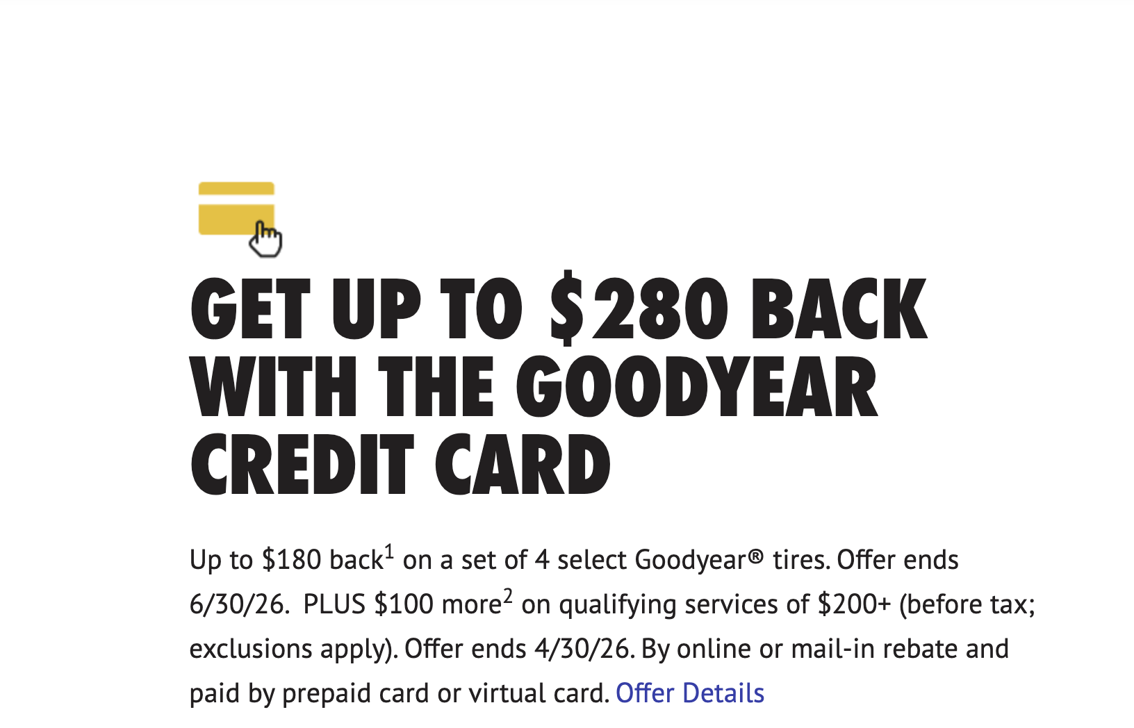Goodyear Offer