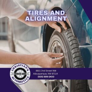 Graphic reading Tires and Alignment